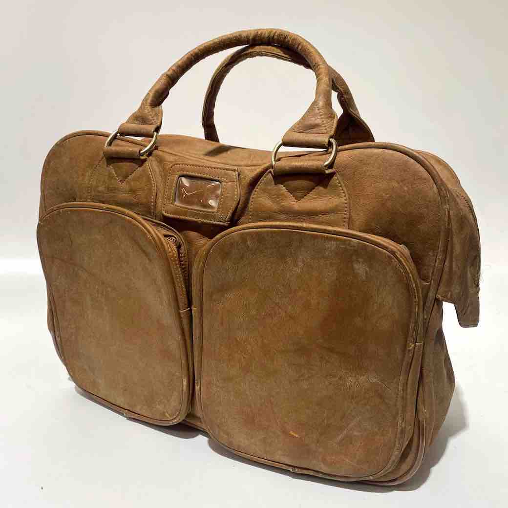 BAG, Overnight Travel - Retro Tan Leather Tosca